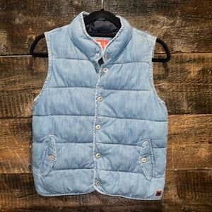 GAP Denim puffy vest